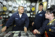 USS Blue Ridge at work